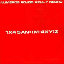 Números rojos - Azul y Negro